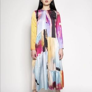 Marques Almeida Panelled Gathered Dress